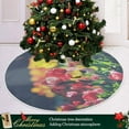 thumbnail image 6 of FMSHPON Tulip Garden Sunrise Xmas Christmas Tree Skirt Stand Mat for Holiday Party Decoration Indoor Outdoor 36 inches, 6 of 6