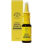 Beekeeper's Naturals Propolis Nasal Rinse Spray Plus, Relief for Adults w/Eucalyptus, Oregano & Saline, Clears Nasal Congestion, Moisturizes Sinus Canal, & Decongest Sinus Cavities, 1 fl oz