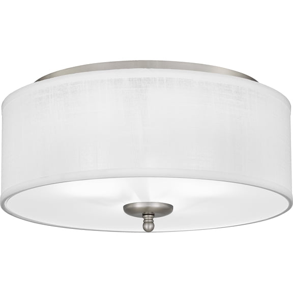 Blanche 3-Light Brushed Nickel Flush Mount Light