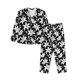 thumbnail image 1 of Fotbe Lilies Flowers Conjunto de Pijama de Manga Larga para Mujer con Estampado, Ropa de Dormir de 2 Piezas, Conjunto de Casa Suave y Cómodo con Bolsillos-Large, 1 of 7