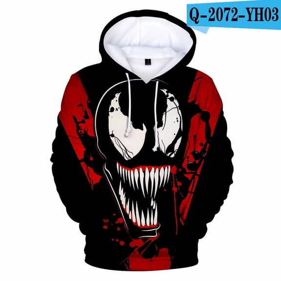 Venom hooded hoodie 3D digital print adult hoodie