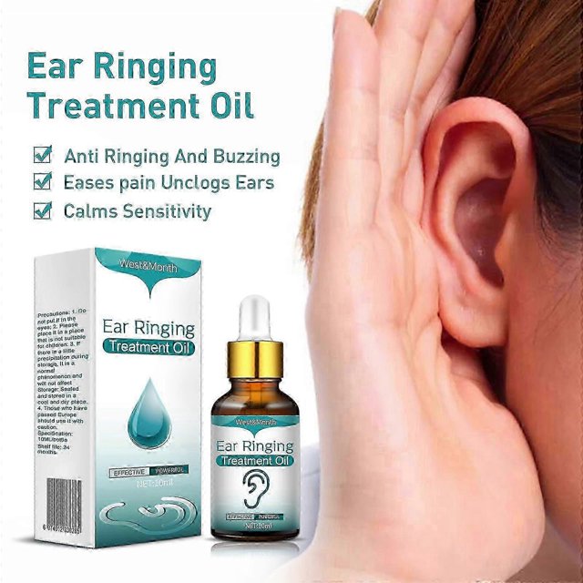 Gotas para los oídos para el tinnitus Tratamiento para aliviar el zumbido de oídos Aceite limpiador de cerumen Alivio de la otitis Sordera Tinnitus Picazón Dolor de oído