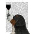 thumbnail image 2 of Fab Funky 15x18 Black Ornate Wood Framed with Double Matting Museum Art Print Titled - Dog Au Vin, Bernese, 2 of 4