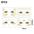 thumbnail image 2 of 12 hojas de pegatinas de tatuaje facial, tatuaje temporal, joyas faciales para mujeres y niñas, maquillaje, fiestas de disfraces de bailarina, 2 of 5