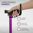 thumbnail image 5 of Bastón Allay para hombre y mujer: plegable, ajustable y plegable para personas mayores, con equilibrio, de pie, punta pivotante, resistente, con bolsa de viaje | Bastones para personas mayores - Morad, 5 of 5