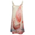 thumbnail image 5 of Ocean Mermaid Coral Women's Summer Dresses 2025 Beach Casual Sleeveless Floral Print Tank Loose Sundress, 5 of 8