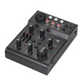 thumbnail image 4 of Console de mixage o compacte à 5 canaux, interface o USB, égaliseur 2 bandes, effet d'écho intégré pour enregistrement DJ, diffusion en direct, 4 of 4