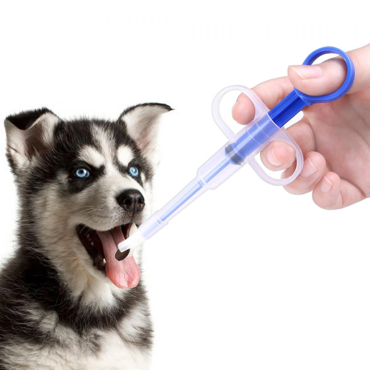 Hhhc Pet Piller Gun Dog Pill Shooter Cat Tablet Soft Tip Syringe Pet Medical Feeding Dispenser Tool For Small Animal Blue