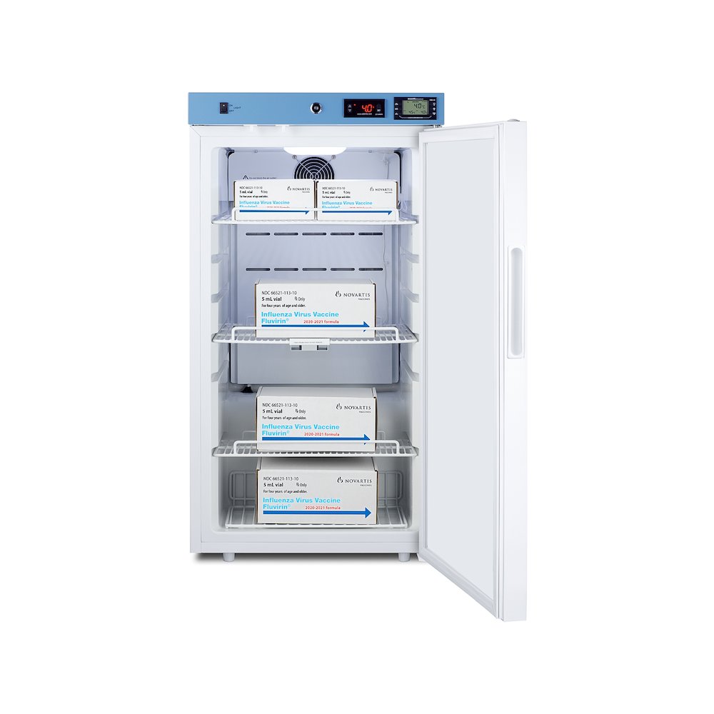 Summit Appliance ACR31WNSF456 19 in. Healthcare Refrigerator - Certified to NSF & ANSI 456 Vaccine Storage Standard - RHD, White
