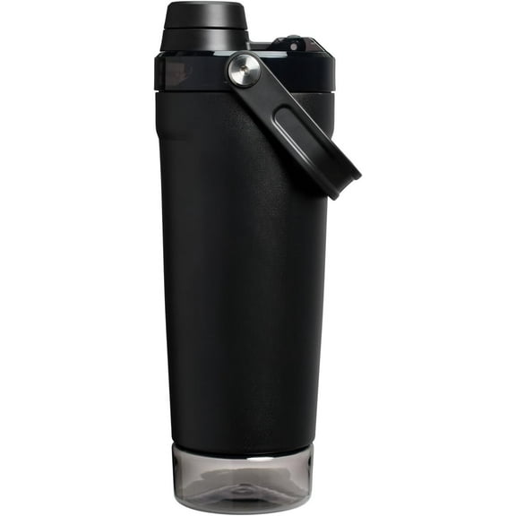 Shaker Bottle 20 oz | Leakproof Insulated Stainless Steel Shaker Cup | Base Storage and Twist On Fast Flow Lid | Protein Shakes and Pre Workout Powder | BPA-Free |