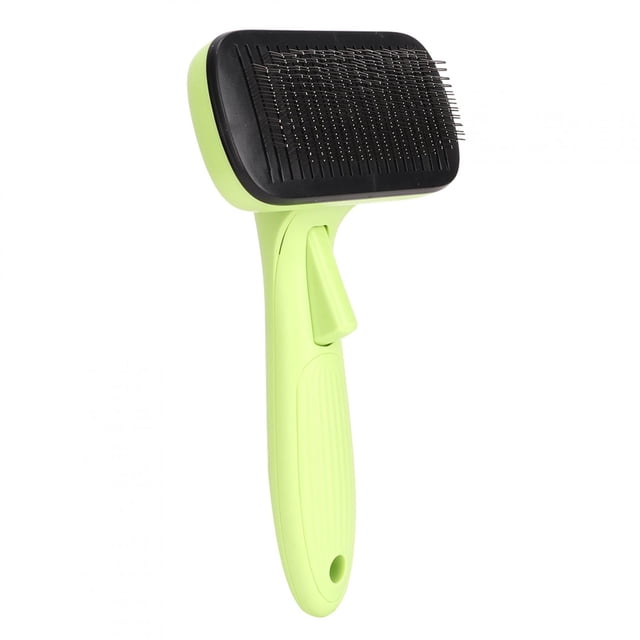 Cepillo retráctil para mascotas, peine para perros y gatos, herramienta de aseo automática para quitar el pelo.