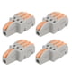 thumbnail image 3 of 20 conectores rápidos SPLF13, 1 entrada y 3 salidas, divisor de cables TTap para motores de iluminación de 250 V (naranja), 3 of 12