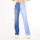 thumbnail image 1 of Pantalones ajustados de cintura alta NikouMX Pantalones casuales de pierna recta de dos tonos, 1 of 7