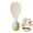 Green, variant on Agiufgs Rice Spoon Pp, Standing Design with Non-Stick Bumps, for Rice Cooker and Kitchen Use, Yellow