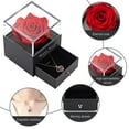 thumbnail image 3 of Caja de rosas eternas con collar de flores preservadas, rosa con collar de cristal, regalos para mamá y esposa, 3 of 8