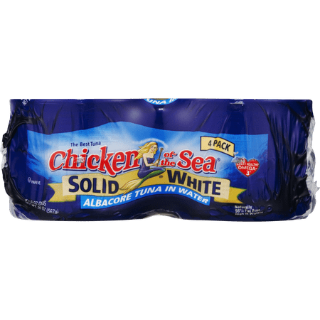(12 Cans) Chicken of the Sea Solid Albacore Tuna in Water, 5