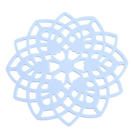 

XIEC Cup Coaster Thicken Hollow Out Design TPR Rubber Unique Flower Shape Bowl Mat Household Supplies