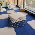 thumbnail image 3 of 10Pcs 30*30CM Creative Plush Puzzle Foam Floor Mat Puzzle Carpet Warm Playmat Interlocking Exercise Tiles Fluffy Area Rugs, 3 of 9