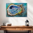 thumbnail image 2 of Elephant Stock Oyster Two Wall Art - Horizontal Canvas Wall Art - Hallway Wall Decor - Animal Canvas - Blue And Beige Decor By Jeanette Vertentes - 24" x 16", 2 of 8