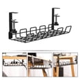 thumbnail image 2 of FENGGUIQU Desk Cord Organizer Solution Carbon p Storage Under Desk Design 18-Pcs, 2 of 6