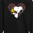 thumbnail image 3 of Peanuts - Snoopy Woodstock Xo Heart  - Toddler And Youth Long Sleeve Graphic T-Shirt, 3 of 6