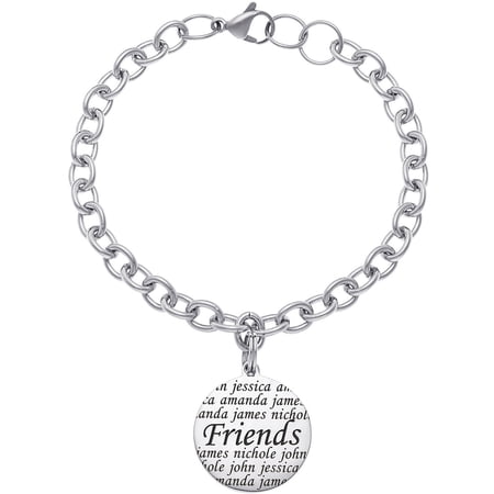 Personalized Planet Everscribe Friends Stainless Steel Name Bracelet
