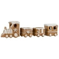 thumbnail image 3 of Northlight Frosted Snowflake Gingerbread Train Christmas Decoration - 5.5" - 4-Piece, 3 of 5