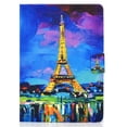 thumbnail image 2 of SaniMore Case for Fire 7" 12th Gen 2022, PU Leather Tablet Auto Wake/Sleep Card Holder Anti-slip Strip Kickstand Shockproof TPU Backplane Wallet Cover for Fire 7" 12th Gen, Paris Tower, 2 of 12