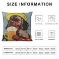 thumbnail image 5 of Nawypu  Oktoberfest Decorative Throw Pillow Cover, Funny Puppy Dachshund Dog and Beer Bottle Double-Sided Pillow Case Couch Pillow Cushion Covers Pillowcase for Men Woman, 5 of 5