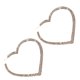 thumbnail image 5 of EeaseMX 1 par de pendientes de diamantes de imitación con forma de corazón (plata), 5 of 8