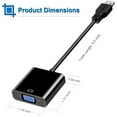 thumbnail image 4 of USB Adaptador a VGA para Monitor, Convertidor VGA a USB 3.0/2.0 Cable de Video 1080P Multi-exhibición para Laptop Desktop PC a Monitores, Proyector, TV. (No Compatible con Chromebook), 4 of 7
