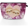 thumbnail image 1 of Small Makeup Bag for Handbag Mini Cosmetic Bag for Women Girls Pouch Travel Toiletry Bag Cute Pattern Pencil Case with Cute Sloth Printed 10, 1 of 5