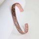 thumbnail image 3 of 2 pulseras magnéticas de cobre de drenaje linfático para mujeres y hombres, terapia de artritis para alivio del dolor del túnel carpiano, joyería de cobre sólido, regalo de salud, pulsera de cobre de ciruela de moda oso de fresa Electrónica, 3 of 5
