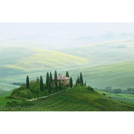 Europe, Italy, Tuscany. Villa in Countryside Print Wall Art By Jaynes