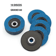 thumbnail image 2 of Disco Lija Laminado  Bloosom Pulido Grano 60 Tipo 29 4 1/2 X 7/8 Azul, 2 of 4