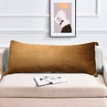 thumbnail image 1 of Meitianfacai Cool Body Pillows for Adults Extra Long Pillows for Bed Shredded Memory Foam Full Pillows Pillowcase + Pillow Core--Zipper Type(Coffee), 1 of 8