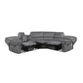 thumbnail image 5 of Lexicon Plywood Muirfield Reclining Sectional Sofa with LSF Love Seat, Gray, 5 of 9