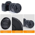 thumbnail image 4 of Tapa de objetivo K&F Concept de 55 mm con correa antipérdida para Nikon y Canon, 4 of 7