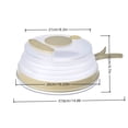 thumbnail image 3 of SIfdSeng Microwave Splatter Cover Foldable Steam Vent Lid with Handle Tray Use Food Protector for Reheating, 3 of 8