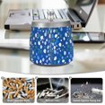 thumbnail image 6 of Yayeee Ashtray with Lid for Cigarette Smokeless Stainless Steel Home Ash Holder, Green Dots, 6 of 7