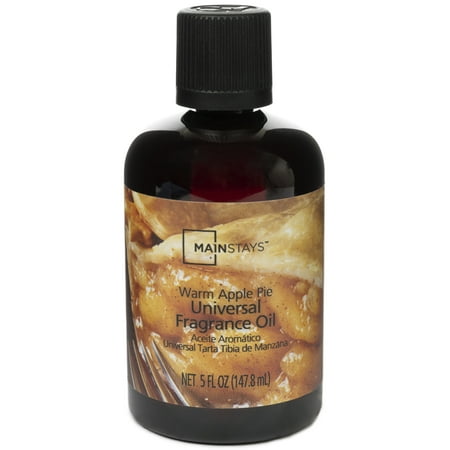 Mainstays Universal Fragrance Oil, Warm Apple Pie, 5 fl oz, for use with Fragrance Oil Diffusers, Fragrance Warmers, Potpourri, and Wicking Fragrance Diffusers