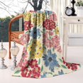 thumbnail image 2 of Pioneer Flower Blanket,Comfortable Soft Flannel Throw Blanket,All Season,Warm Lightweight Blankets for Sofa Bed Couch Living Room Chair,40"x50"(100x130cm), 2 of 4