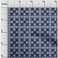 thumbnail image 1 of oneOone Polyester Lycra Fabric Check Ikat Print Sewing Fabric BTY 56 Inch Wide, 1 of 4