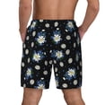 thumbnail image 4 of Balery Daisies Flowers Mens Swim Trunks Swim Shorts for Men Quick Dry Inseam Beach Shorts with Compression Liner Pocket-Medium, 4 of 9