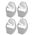 thumbnail image 1 of 4 Piezas Inoxidable Acero para Coche Puerta Cerradura Pestillos Cubierta Plateado Tono, 1 of 1