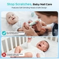 thumbnail image 4 of COSLUS CX52 Rechargeable Baby Nail Trimmer,Electric Nail File,5 Modes & 6 Grinding Heads for Infant Toddler Kid,Green, 4 of 9