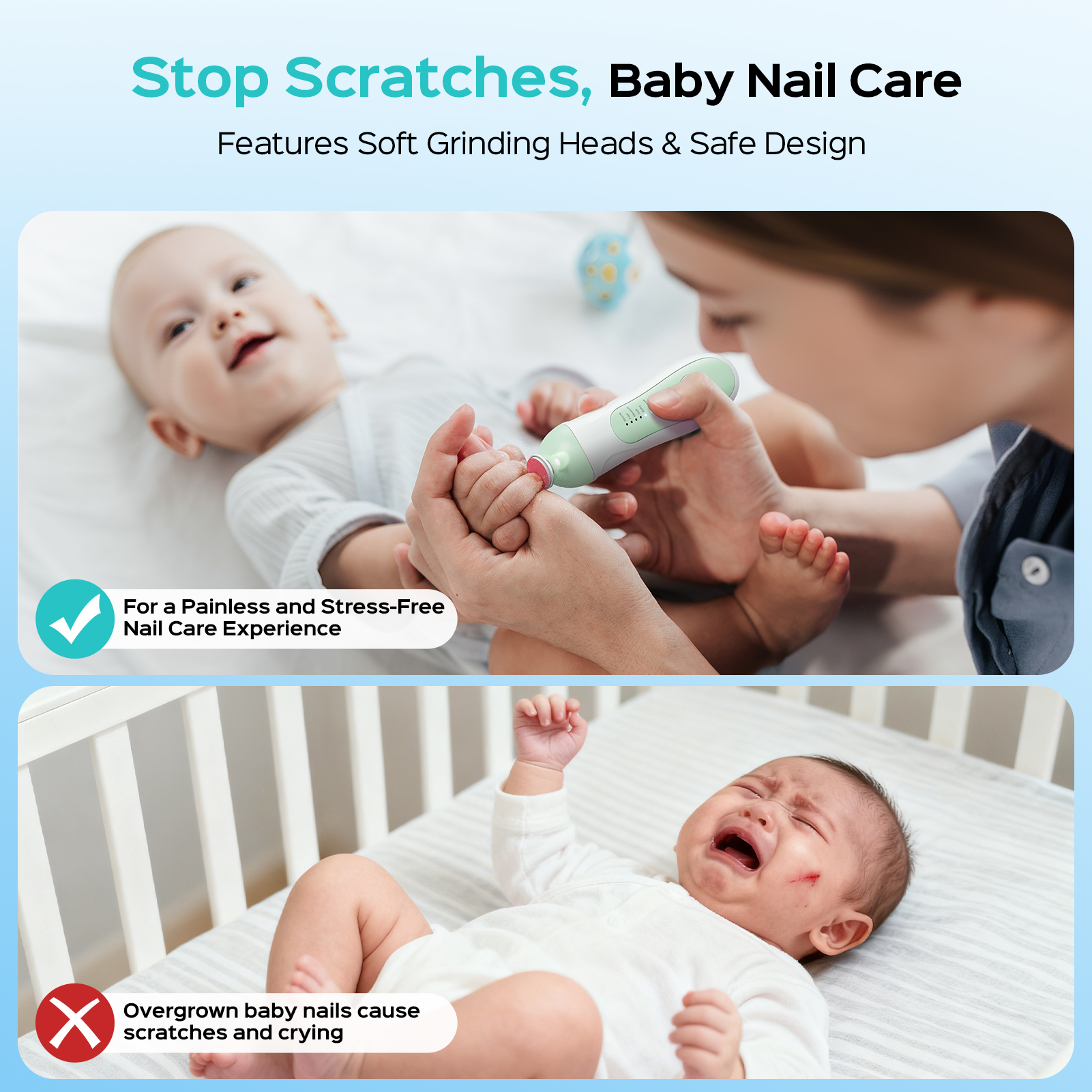 COSLUS CX52 Baby Nail Trimmer - Green photo 3