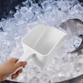 thumbnail image 3 of SWETRACE White Plastic Ice Scoop for Bar with Ergonomic Handle Multi Function Kitchen and Restaurant Use, 3 of 8