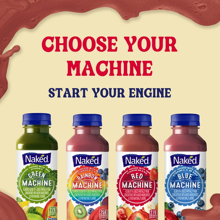 Naked Juice Red Machine Flavored 100 Juice Smoothie Blend 15.2 fl oz