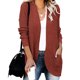 thumbnail image 3 of Cárdigan de otoño e invierno para mujer, estilo europeo y americano, con solapa curva, bolsillo grande, suéter tipo cárdigan, 3 of 6